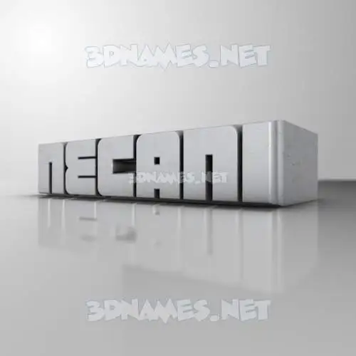 necani in White Metro style - 3D name wallpaper necani in White Metro style - 3D name wallpaper