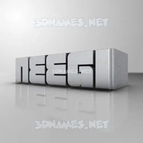 neegi in White Metro style - 3D name wallpaper