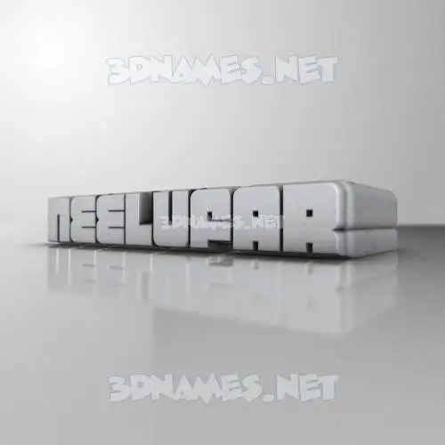 neelufar in White Metro style - 3D name wallpaper