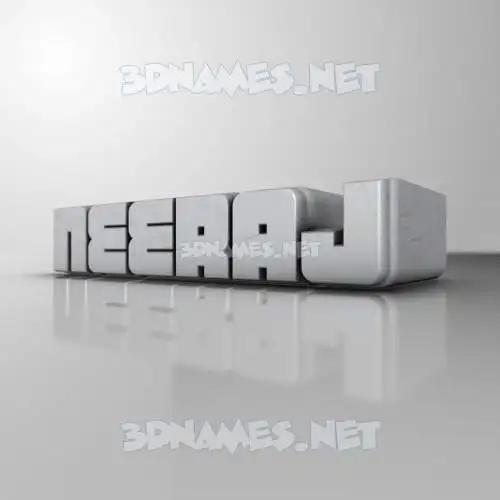 neeraj in White Metro style - 3D name wallpaper