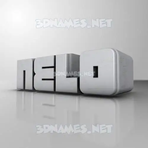 nelo in White Metro style - 3D name wallpaper nelo in White Metro style - 3D name wallpaper