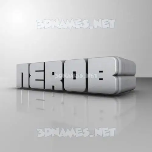 nerob in White Metro style - 3D name wallpaper nerob in White Metro style - 3D name wallpaper