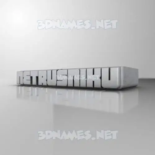 netrusniku in White Metro style - 3D name wallpaper netrusniku in White Metro style - 3D name wallpaper