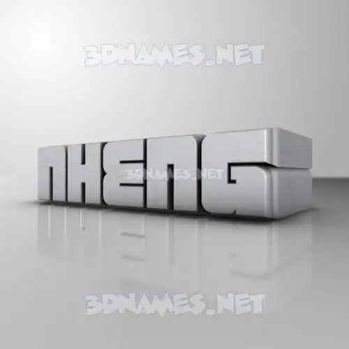 nheng in White Metro style - 3D name wallpaper nheng in White Metro style - 3D name wallpaper