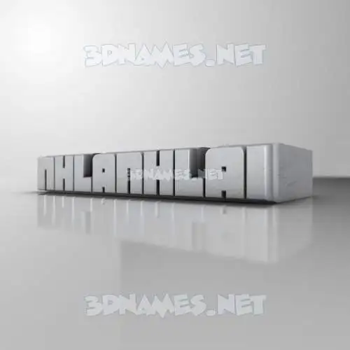 nhlanhlai in White Metro style - 3D name wallpaper