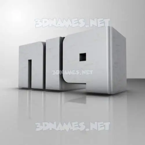 ni9 in White Metro style - 3D name wallpaper ni9 in White Metro style - 3D name wallpaper