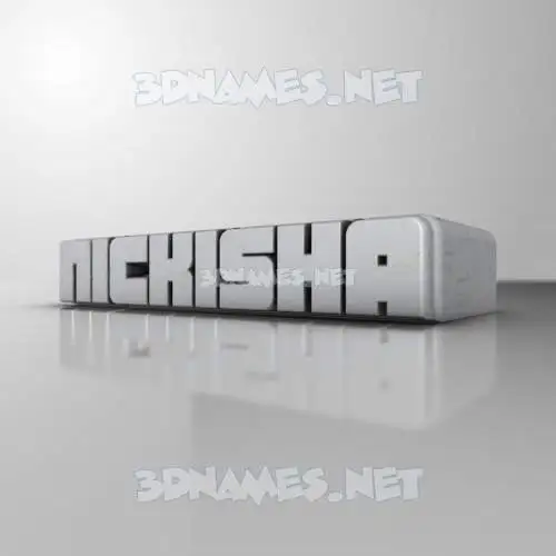 nickisha in White Metro style - 3D name wallpaper nickisha in White Metro style - 3D name wallpaper