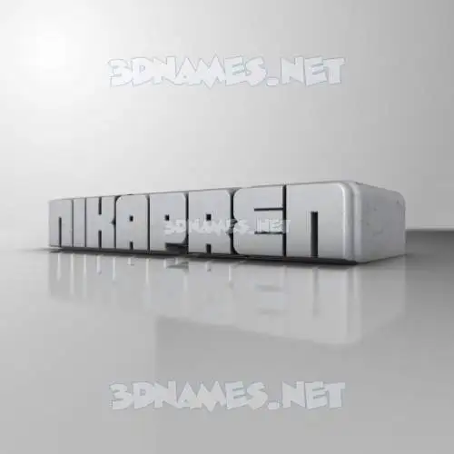 nikapren in White Metro style - 3D name wallpaper nikapren in White Metro style - 3D name wallpaper