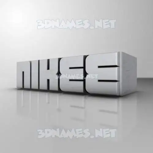 nikee in White Metro style - 3D name wallpaper
