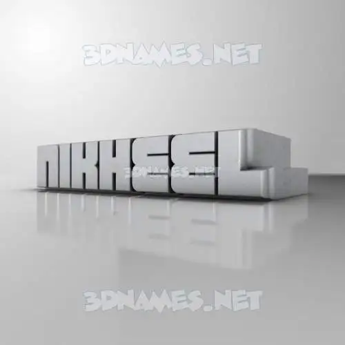 nikheel in White Metro style - 3D name wallpaper nikheel in White Metro style - 3D name wallpaper