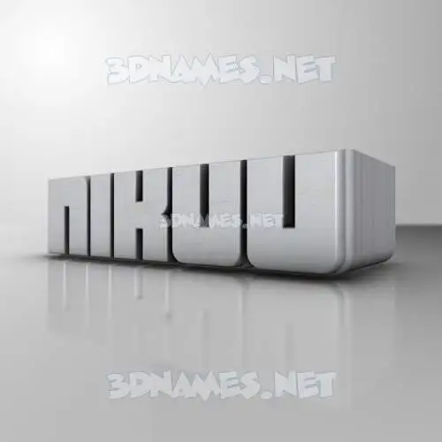 nikuu in White Metro style - 3D name wallpaper nikuu in White Metro style - 3D name wallpaper