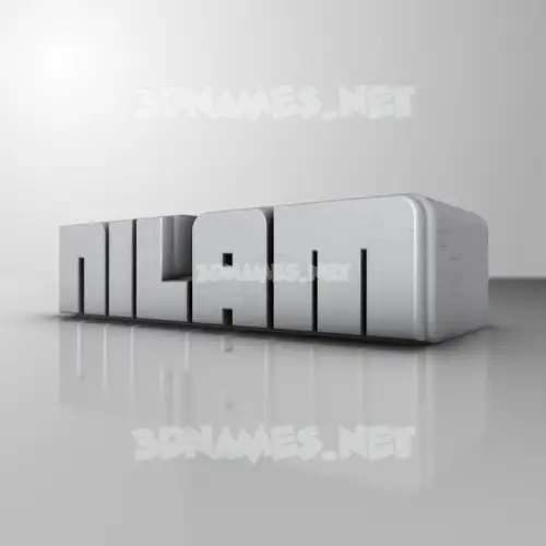 nilam in White Metro style - 3D name wallpaper