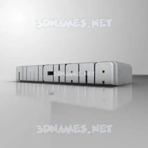 nimichana in White Metro style - 3D name wallpaper