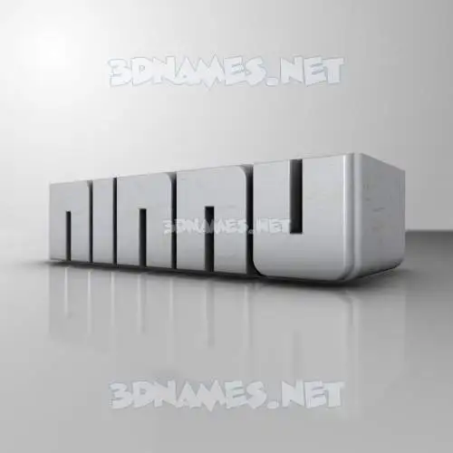 ninnu in White Metro style - 3D name wallpaper