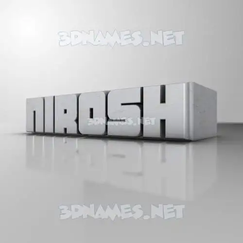 nirosh in White Metro style - 3D name wallpaper nirosh in White Metro style - 3D name wallpaper