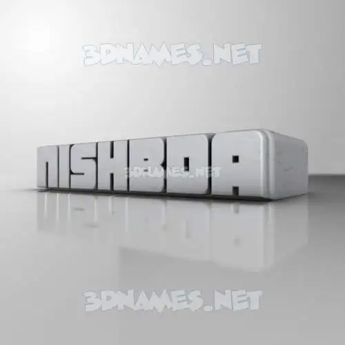 nishbda in White Metro style - 3D name wallpaper nishbda in White Metro style - 3D name wallpaper