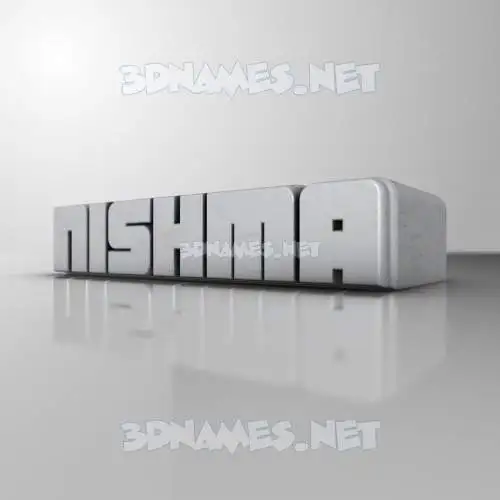 nishma in White Metro style - 3D name wallpaper nishma in White Metro style - 3D name wallpaper