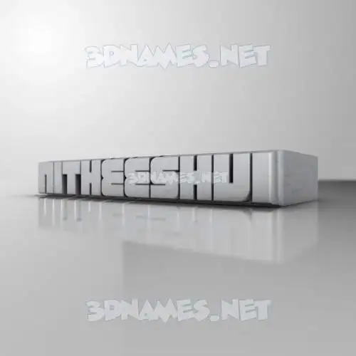 nitheeshvi in White Metro style - 3D name wallpaper