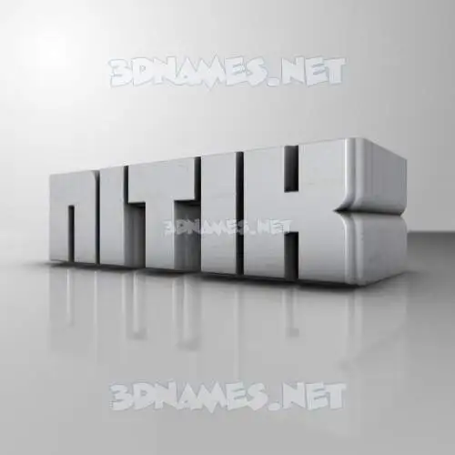 nitik in White Metro style - 3D name wallpaper