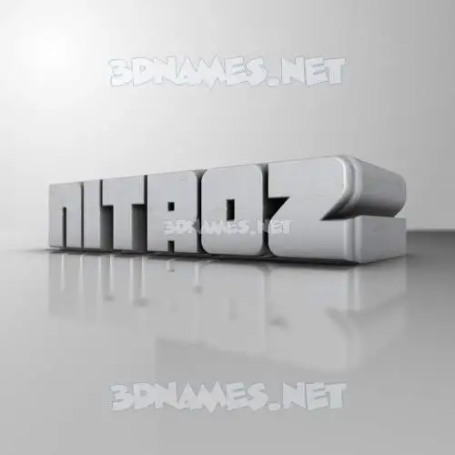 nitroz in White Metro style - 3D name wallpaper nitroz in White Metro style - 3D name wallpaper