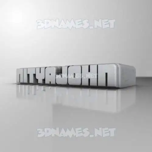 nityajohn in White Metro style - 3D name wallpaper