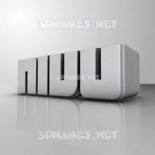 nivu in White Metro style - 3D name wallpaper nivu in White Metro style - 3D name wallpaper