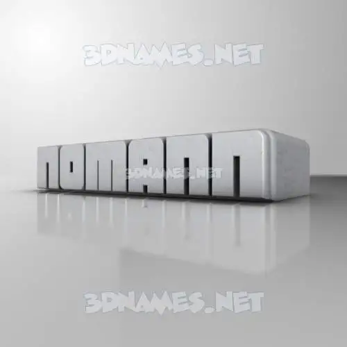 nomann in White Metro style - 3D name wallpaper nomann in White Metro style - 3D name wallpaper