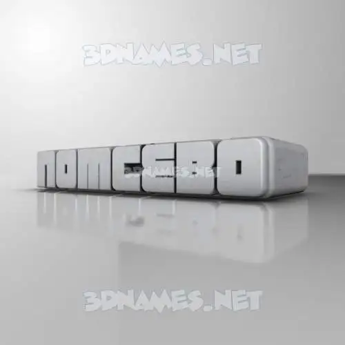 nomcebo in White Metro style - 3D name wallpaper