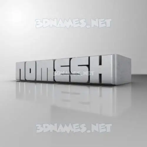 nomesh in White Metro style - 3D name wallpaper