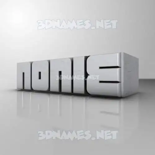 nonie in White Metro style - 3D name wallpaper
