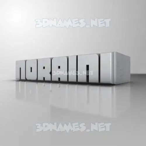 noraini in White Metro style - 3D name wallpaper