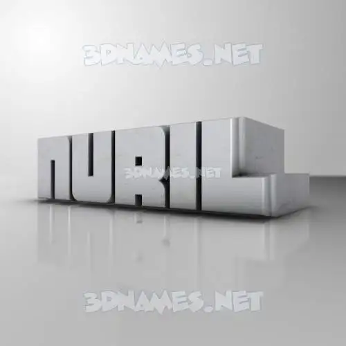 nuril in White Metro style - 3D name wallpaper nuril in White Metro style - 3D name wallpaper