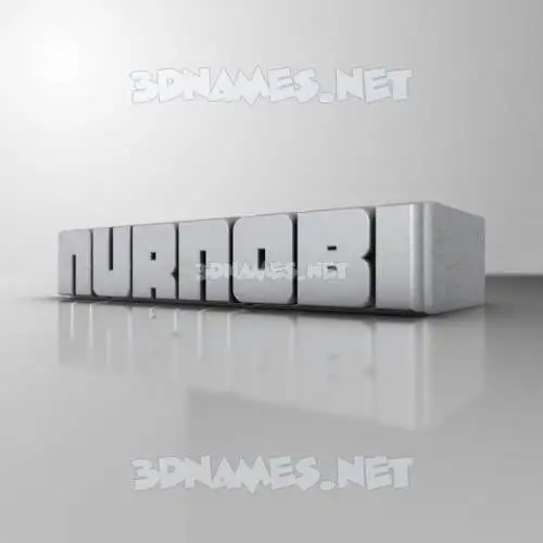 nurnobi in White Metro style - 3D name wallpaper nurnobi in White Metro style - 3D name wallpaper