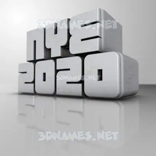 nye 2020 in White Metro style - 3D name wallpaper nye 2020 in White Metro style - 3D name wallpaper