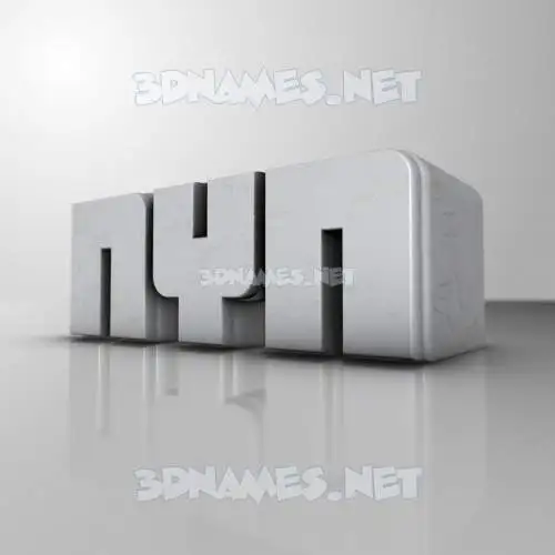nyn in White Metro style - 3D name wallpaper nyn in White Metro style - 3D name wallpaper