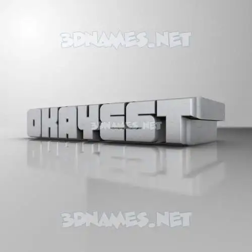 okayest in White Metro style - 3D name wallpaper okayest in White Metro style - 3D name wallpaper