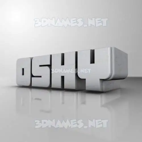 oshy in White Metro style - 3D name wallpaper oshy in White Metro style - 3D name wallpaper