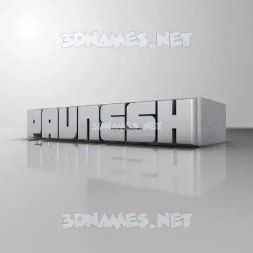pavnesh in White Metro style - 3D name wallpaper