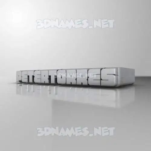 petertorres in White Metro style - 3D name wallpaper