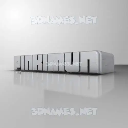 pinkimun in White Metro style - 3D name wallpaper