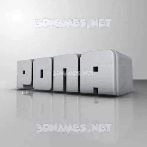 pona in White Metro style - 3D name wallpaper pona in White Metro style - 3D name wallpaper