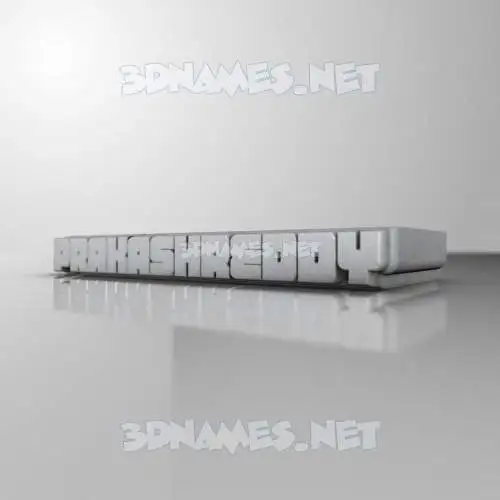 prakashreddy in White Metro style - 3D name wallpaper