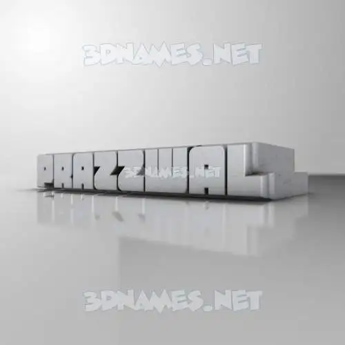 prazzwal in White Metro style - 3D name wallpaper