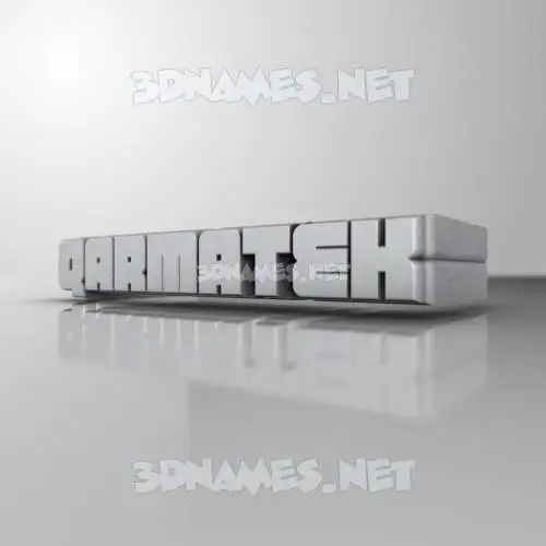 qarmatek in White Metro style - 3D name wallpaper qarmatek in White Metro style - 3D name wallpaper