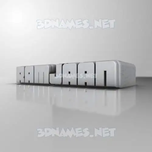 ramjaan in White Metro style - 3D name wallpaper ramjaan in White Metro style - 3D name wallpaper