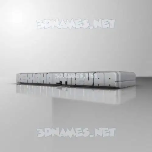 rekhahapynevar in White Metro style - 3D name wallpaper