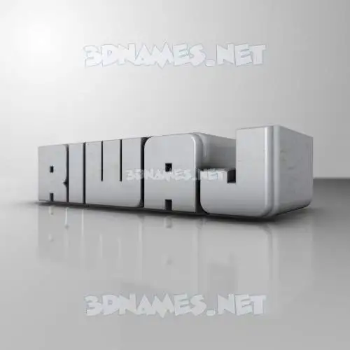riwaj in White Metro style - 3D name wallpaper riwaj in White Metro style - 3D name wallpaper