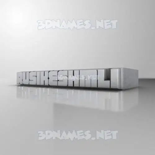 rusikeshmli in White Metro style - 3D name wallpaper