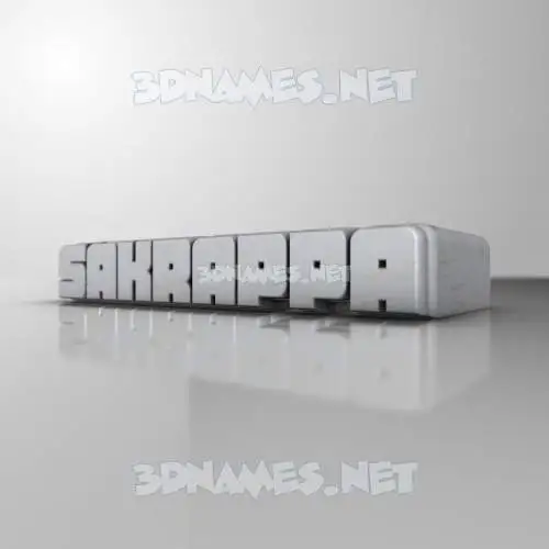 sakrappa in White Metro style - 3D name wallpaper sakrappa in White Metro style - 3D name wallpaper