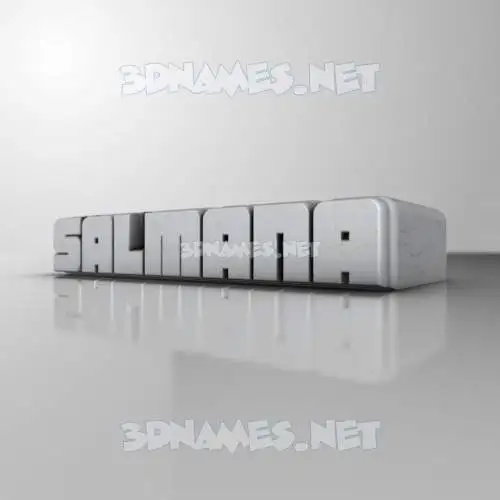 salmana in White Metro style - 3D name wallpaper salmana in White Metro style - 3D name wallpaper